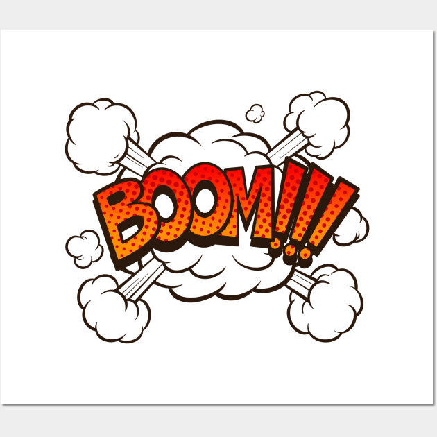 Boom! - Comic Book Funny Sound Effects Wall Art by PosterpartyCo